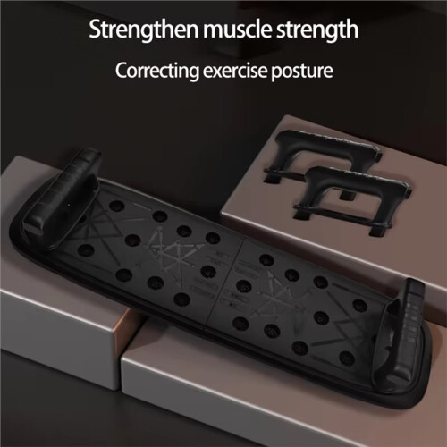 Foldable Push- Board for Strength Training, Non-Slip Portable Muscle Exerciser with Handles 2