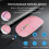 BT5.1+2.4Ghz Wireless Mouse with Mouse Jiggler,Rechargeable 2.4G Mouse, Mouse Mover for USB-Enabled Computer, 6