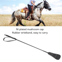 Rijzweep, Dressuurzweep voor Paarden, 78 cm Lange Rijzweep met Rubberen Polsband voor Paarden