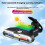 Bicycle Tri-Color Variable Light Taillight with USB and Solar Dual Charging, High-Brightness COB Strobe Light 7