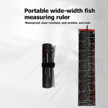 Im Dunkeln Leuchtendes Fischmaßband für Boote, Wasserfester PVC-Fischmessaufkleber, Großskaliges Angelmaßband