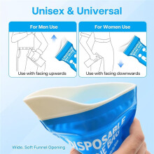 Disposable Urine Bags, 16 Pack 900ml Portable Urinal,Emergency Urine Bags for Men and Women,Travel Leak-Proof Pee Bags