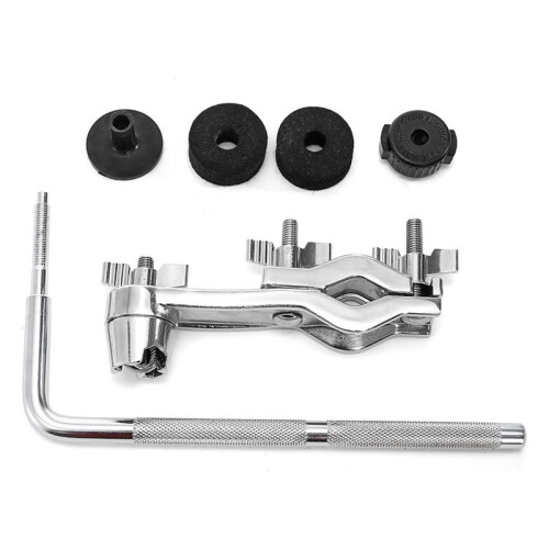 Braçadeira de Montagem para Bateria, Braço de Prato de 23 cm (9,1 Polegadas) com Suporte de Fixação, Clipe de Extensão para Bateria