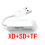 USB Card Reader /TF/XD 3 in 1 Multi-Function  Plug and  High Speed Memory Card Reader Convertert 3