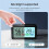 Zigbee Weather Station Digital Thermometer Tuya Hygrometer Electronic Table Clock Temperature and Humidity Sensor Black 7