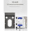 Box Esterno Portatile In Alluminio da USB 3.0 A  III per Hard Disk da 3,5", Compatibile con HDD e SSD  I/II/III. 3