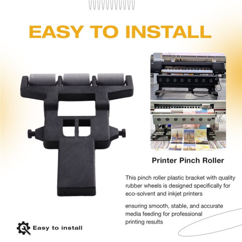 Pinch Roller Plastic Bracket with Rubber Wheels for Eco-Solvent Printer Inkjet Printer Pinch Roller Holder Assy 1