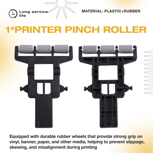 Pinch Roller Plastic Bracket with Rubber Wheels for Eco-Solvent Printer Inkjet Printer Pinch Roller Holder Assy 2