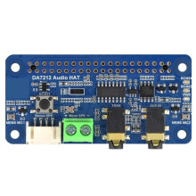 DA7212 I2S Audio Board with Speaker for Raspberry Pi Stereo Codec Dual Microphones Headphone & AUX I/O