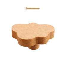 Child Friendly Wood Drawer Knobs Cabinet Handle Wardrobe-AB44