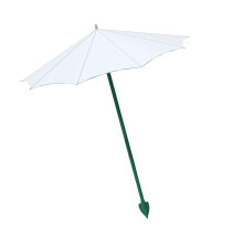 Upgraded Plant Umbrella For Outdoor Plant, Regulable-White