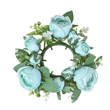 Valentinstag-Kerzenständer, Ringe, dekorative-Blau