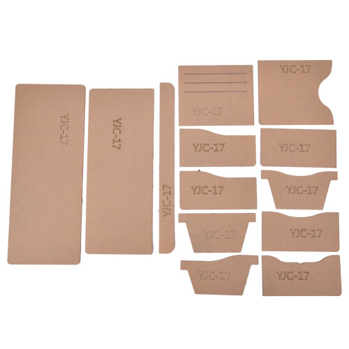 YJC-17 Transparent Acrylic Wallet Template 3ft DIY 1