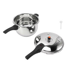 Pressure Cooker Stainless Steel Explosion Proof Multifunctional with Safety Valve 80KPA Security Handle Pressure Cooking Pot 6L Diameter 24cm / 9.4in