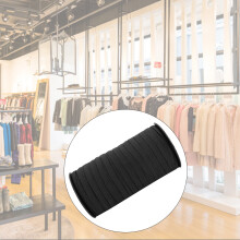 8mm 100yd Flat Elastic Band Black for Sewing