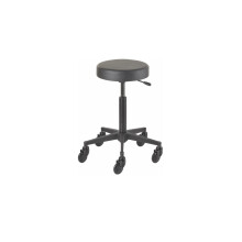 Efalock Rollhocker CLICTEC ROUND schwarz Sitzhöhe M