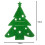 Felt Christmas Tree Cutlery Holders, Set of 12 4