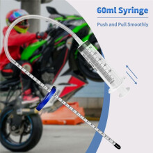 Adjustable Fork Oil Level Measurement Gauge Tool for Motorcycle, Stable Shape C Adjuster, 300mm Markings, 60ml Capacity