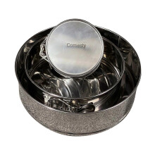 Cornesty Cake Baking Molds Round Stainless Steel Baking Rings for Pastry Biscuits 3 Size