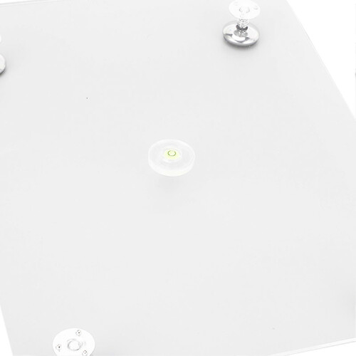 Resin Leveling Board, Adjustable Leveling Table with Silicone Mat, Acrylic Paint Pouring Tool, Gray 2