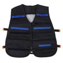 Elite Gaming Companion: Taktisk vest til Nerf-konkurrencer, hurtigopladningsclips og beskyttelsesudstyr, justerbart og åndbart design for forbedret