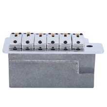 Chrome 6-String Tremolo Bridge Set for Guitars