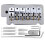 Chrome 6-String Tremolo Bridge Set for Guitars 2