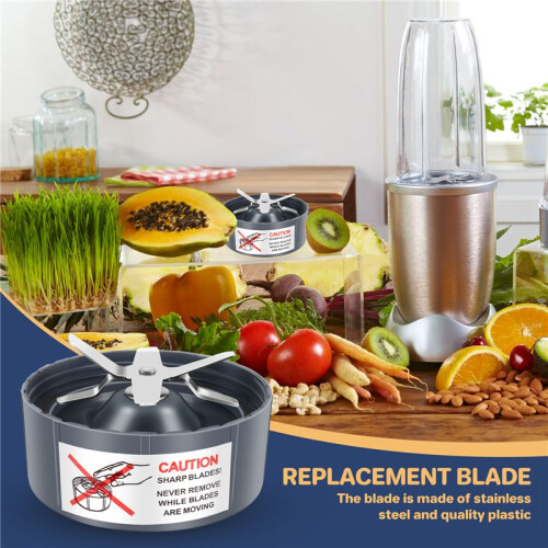 3 Pieces Replacement Extractor Blade for Nutribullet 600W/ 900W Models Replacement Parts Blade 1