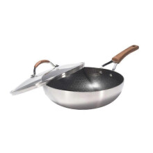 Kylin 3 Layer Stainless Steel Non Stick Noka Wok 30Cm Woks