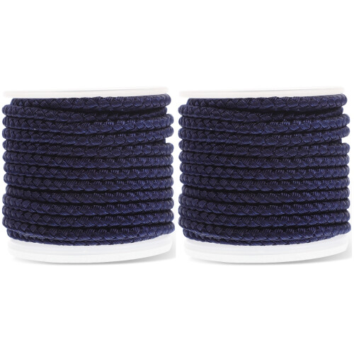 Blau Bastelseil Polyester Baumwolle Für Knoten &