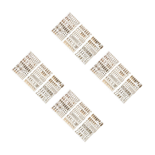 Autocollants Lettres Or 3D PVC Pour Accessoires Scrapbook