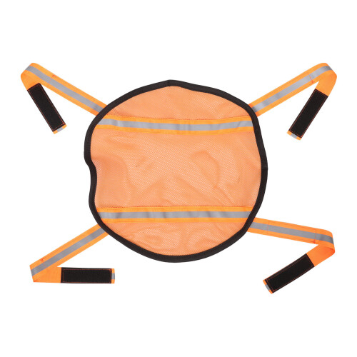 High Visibility Blaze Orange Safety Mesh Panel for Outdoor Use