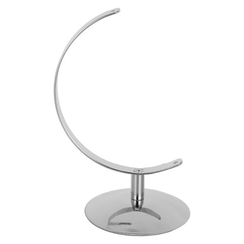 Silver Iron Globe Holder for Office Desktop Geography Model Stand