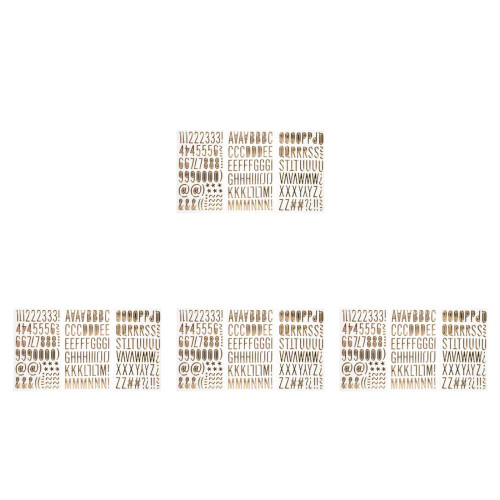 Autocollants Lettres Or 3D PVC Pour Accessoires Scrapbook 2