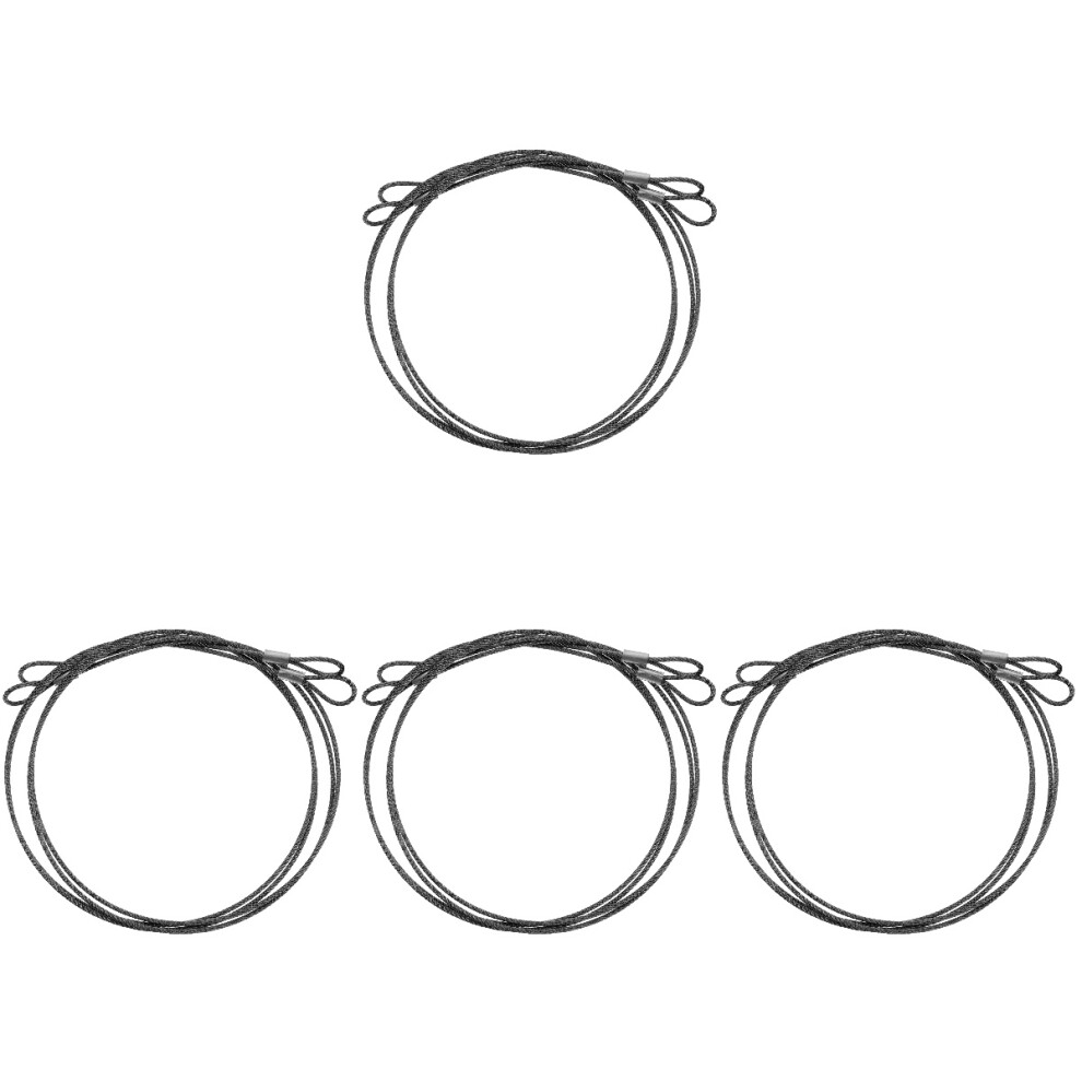 8Pcs Braided Steel Safety Cables Silver For Home Use And Luggage Locks 3752152766279