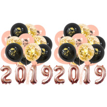 38Pcs Graduation Party Balloons Set Latex Decoration As Shown Colors