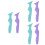 6Pcs Makeup Stencils Silicone Eyeliner Eyebrow Aid Multi-Function Tool 5
