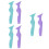 6Pcs Makeup Stencils Silicone Eyeliner Eyebrow Aid Multi-Function Tool 6