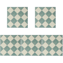 5St Vintage Mini Vloerplanken Groen Voor Realistische Huisdecoratie