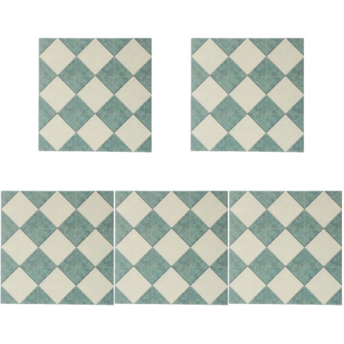 5Pcs Green Tiny Floor Sheets Decorative Props for Mini House Playsets