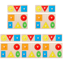 10Sets Kinderspeelgoed Vormpuzzel Bord Stimuleert Creativiteit