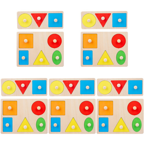 10Sets Kinderspeelgoed Vormpuzzel Bord Stimuleert Creativiteit