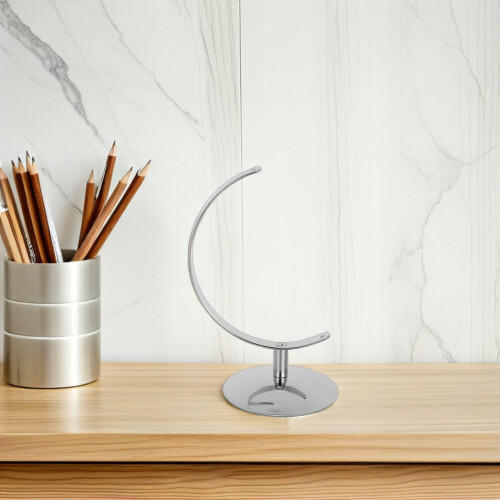 Silver Iron Globe Holder for Office Desktop Geography Model Stand 2