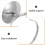 Silver Iron Globe Holder for Office Desktop Geography Model Stand 4