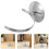 Silver Iron Globe Holder for Office Desktop Geography Model Stand 6