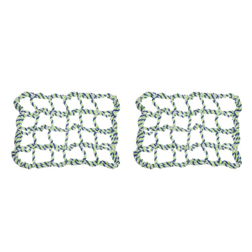 2Pcs Multi Cotton Rope Hammock Net for Hamster Climbing and Play 2