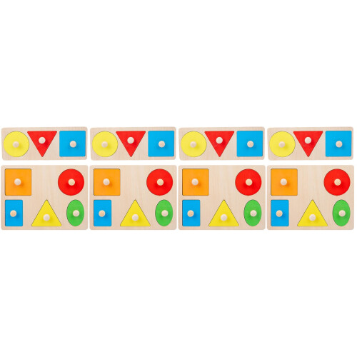 8Sets Baby Puzzle Shape Learning Toy Wooden Classification Game 2
