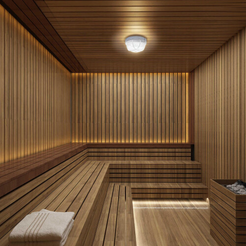 1Pièces Salle Sauna Épais Aluminium Résistant 2