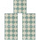 5Pcs Green Tiny Floor Sheets Decorative Props for Mini House Playsets 5