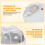 1Pièces Salle Sauna Épais Aluminium Résistant 4